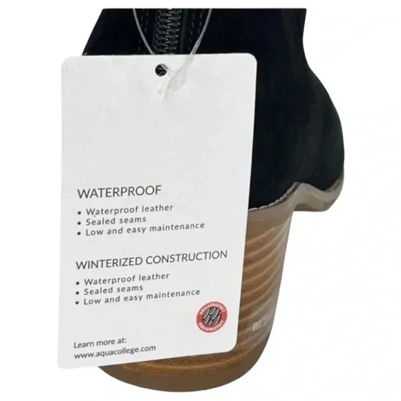 Aqua College Emily Waterproof Womens Ankle Boots Size 9M - Picture 8 of 14